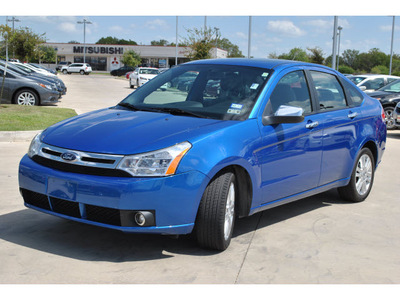 ford focus 2010 blue sedan sel gasoline 4 cylinders front wheel drive automatic 78233