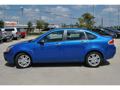 ford focus 2010 blue sedan sel gasoline 4 cylinders front wheel drive automatic 78233