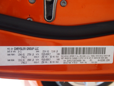 dodge journey 2011 orange mainstreet 6 cylinders autostick 77065