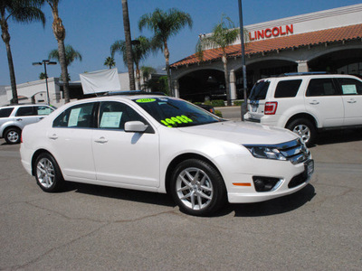 ford fusion 2011 white sedan sel flex fuel 6 cylinders front wheel drive automatic 91010