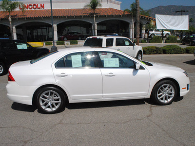 ford fusion 2011 white sedan sel flex fuel 6 cylinders front wheel drive automatic 91010