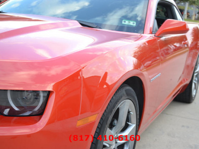 chevrolet camaro 2012 orange coupe lt gasoline 6 cylinders rear wheel drive automatic 76051