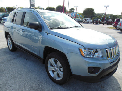 jeep compass 2013 lt  blue suv latitude 4 cylinders automatic 34731