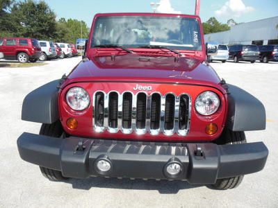 jeep wrangler 2013 red suv sport 6 cylinders automatic 34731
