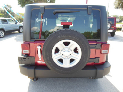 jeep wrangler 2013 red suv sport 6 cylinders automatic 34731