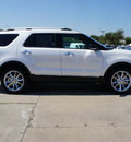 ford explorer 2013 white suv xlt flex fuel 6 cylinders 2 wheel drive shiftable automatic 75070