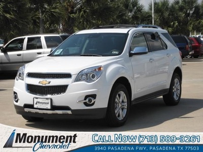 chevrolet equinox 2013 white suv ltz 4 cylinders automatic 77503