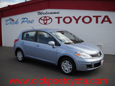 nissan versa 2011 blue hatchback gasoline 4 cylinders front wheel drive automatic 79925