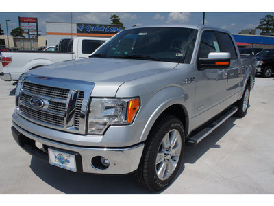 ford f 150 2012 silver gasoline 6 cylinders 2 wheel drive automatic 77338