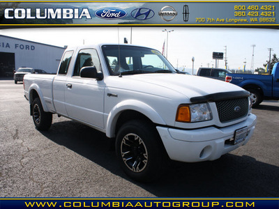 ford ranger 2001 off white edge gasoline 6 cylinders rear wheel drive 5 speed manual 98632