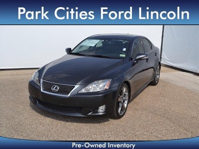 lexus is 250 2009 dk  gray sedan gasoline 6 cylinders rear wheel drive automatic 75235