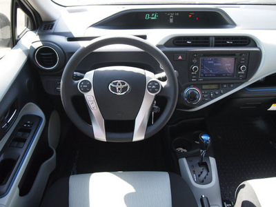 toyota prius c 2012 white hatchback three hybrid 4 cylinders front wheel drive automatic 76011