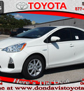 toyota prius c 2012 white hatchback three hybrid 4 cylinders front wheel drive automatic 76011