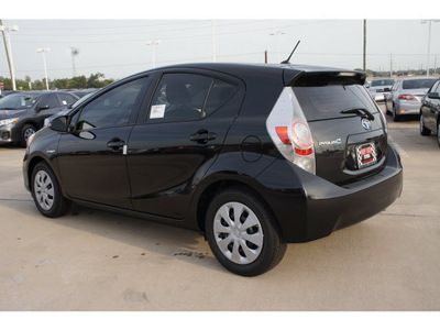 toyota prius c 2012 black hatchback two hybrid 4 cylinders front wheel drive automatic 77469