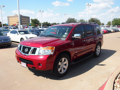 nissan armada 2008 dk  red suv le 8 cylinders automatic 76053