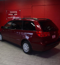 toyota sienna 2008 dk  red van le 7 passenger gasoline 6 cylinders front wheel drive automatic 76116