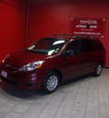 toyota sienna 2008 dk  red van le 7 passenger gasoline 6 cylinders front wheel drive automatic 76116
