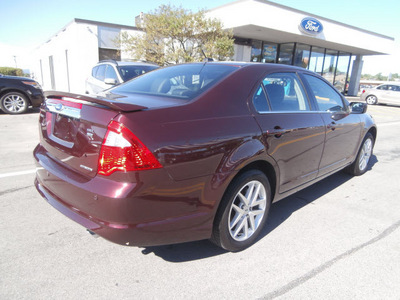 ford fusion 2011 maroon sedan sel 6 cylinders automatic 13502