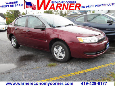 saturn ion 2003 dk  red sedan 1 gasoline 4 cylinders dohc front wheel drive automatic 45840