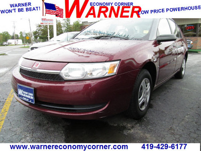 saturn ion 2003 dk  red sedan 1 gasoline 4 cylinders dohc front wheel drive automatic 45840