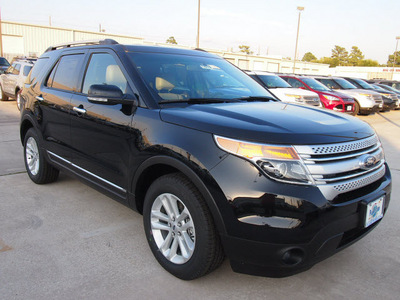 ford explorer 2013 black suv xlt flex fuel 6 cylinders 2 wheel drive automatic 77338