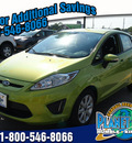 ford fiesta 2013 green hatchback se gasoline 4 cylinders front wheel drive automatic 77338