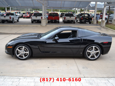 chevrolet corvette 2009 black coupe 3 lt w navigation gasoline 8 cylinders rear wheel drive automatic 76051