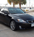 lexus is 250 2008 black sedan gasoline 6 cylinders rear wheel drive shiftable automatic 77074