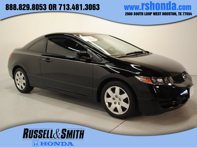 honda civic 2011 black coupe lx gasoline 4 cylinders front wheel drive automatic 77025