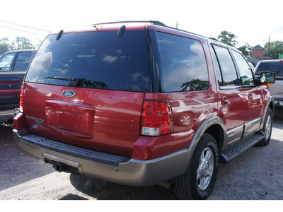 ford expedition 2003 red suv eddie bauer gasoline 8 cylinders sohc rear wheel drive automatic 77018