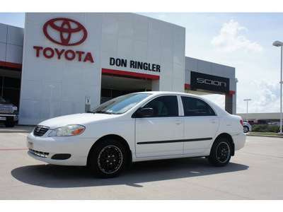 toyota corolla 2007 white sedan ce gasoline 4 cylinders front wheel drive automatic 76503