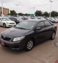 toyota corolla 2010 dk  gray sedan le 4 cylinders automatic 76053