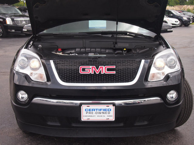 gmc acadia 2009 black suv slt 2 gasoline 6 cylinders front wheel drive shiftable automatic 77074