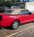 ford mustang 2009 red v6 deluxe gasoline 6 cylinders rear wheel drive automatic 77090