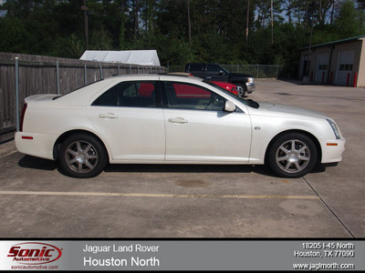 cadillac sts 2005 white sedan gasoline 6 cylinders rear wheel drive automatic 77090