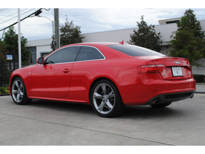 audi a5 2009 red coupe quattro gasoline 6 cylinders all whee drive automatic 77002