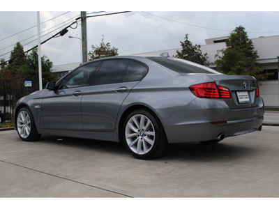 bmw 5 series 2011 dk  gray sedan 535i gasoline 6 cylinders rear wheel drive automatic 77002