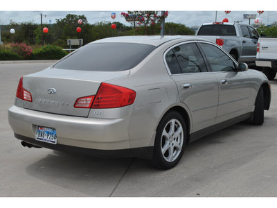 infiniti g35 2003 beige sedan gasoline 6 cylinders dohc rear wheel drive automatic 78233