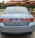 honda accord 2011 lt  blue sedan gasoline 6 cylinders front wheel drive 5 speed automatic 76210