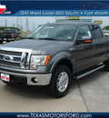 ford f 150 2012 gray lariat flex fuel 8 cylinders 4 wheel drive automatic 76108