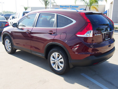 honda cr v 2013 dk  red suv ex l gasoline 4 cylinders all whee drive automatic with overdrive 77065