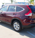 honda cr v 2013 dk  red suv ex l gasoline 4 cylinders all whee drive automatic with overdrive 77065