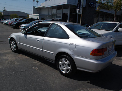 honda civic 1998 silver coupe ex gasoline 4 cylinders front wheel drive 5 speed manual 94063