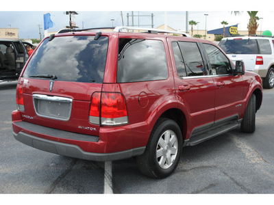 lincoln aviator 2005 red suv luxury gasoline 8 cylinders rear wheel drive 5 speed automatic 78501