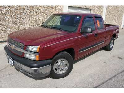 chevrolet silverado 1500 2004 red pickup truck gasoline 8 cylinders rear wheel drive automatic 78757