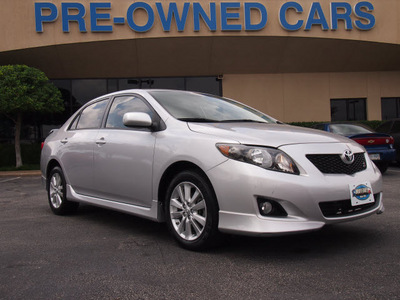 toyota corolla 2010 silver sedan s gasoline 4 cylinders front wheel drive automatic 75075