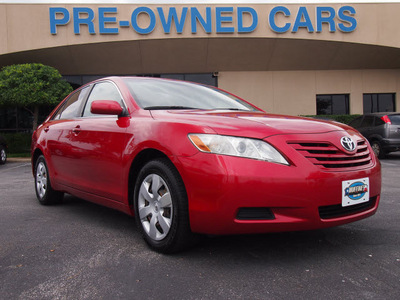 toyota camry 2007 red sedan le gasoline 4 cylinders front wheel drive automatic 75075