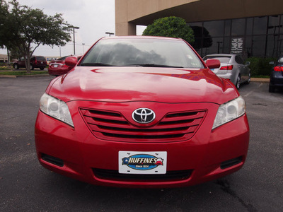 toyota camry 2007 red sedan le gasoline 4 cylinders front wheel drive automatic 75075