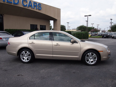 ford fusion 2008 lt  brown sedan v6 sel gasoline 6 cylinders front wheel drive automatic 75075