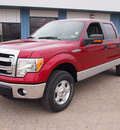 ford f 150 2013 red xlt flex fuel 8 cylinders automatic 78861